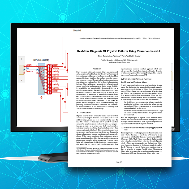 Real-time Diagnosis of Physical Failures Using Causation-basd AI