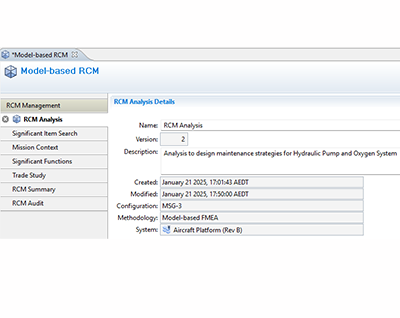 Model-based RCM